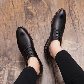 2019 modni moški priložnostne čevlji na prostem novo pomlad moških stanovanj čipke moški antilop usnja oxfords moški čevlji zapatillas hombre p4