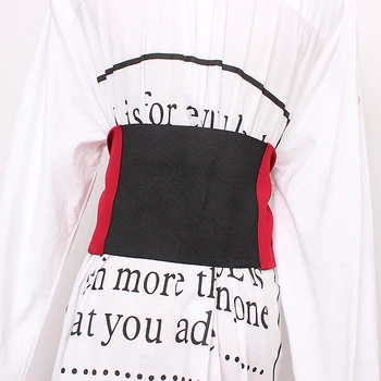 Ženske vzletno-pristajalne steze moda elastična tkanina Cummerbunds žensko Obleko Stezniki Pas Pasovi dekoracijo širok pas R1360
