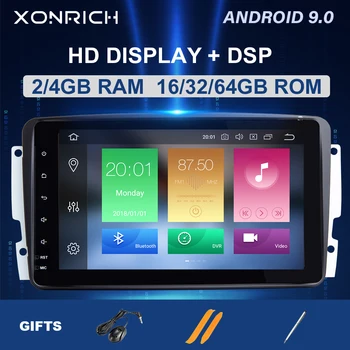 64GB DSP 2 din Android 10 Avto Multimeida Igralec Za Mercedes Benz CLK W209 W463 W208 DVD GPS Naviagtion Radio Stereo 4 GB, 8 Core