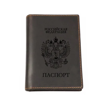Novi ruski Državni Grb Moških Potni list Pokrovček Svetu Universal Potovanja Imetnik Potnega lista Multi Funkcionalne Passport torbica Usnje