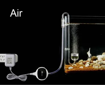 Kisika v zraku difuzor obesil na kljuko mini nano razpršilo črpalka zrak arcylic plastičnih super silm mehurček števec aquarium fish tank