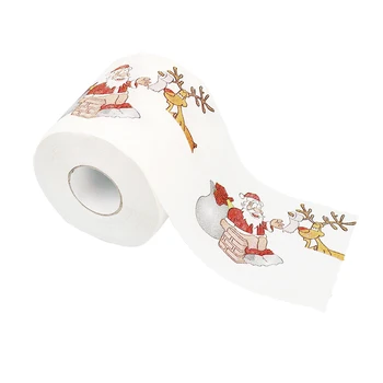 Božič Vzorec Serija Trak Papirja, Božični Okraski Natisne Smešno Toaletni Papir Božični Okraski Za 2021 Doma Navidad