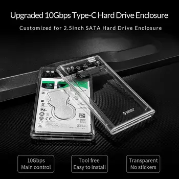 ORICO 2139C3-G2-CR HDD Primeru SATA da USB3.1 Gen2 Tip-C Zunanje Ohišje
