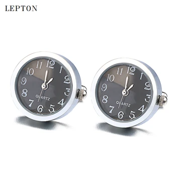Lepton Baterija Digitalni Watch zapestne gumbe Za Moške Vroče Prodajo Pravi Ure zapestne gumbe Watch manšetni za Moški Nakit Relojes gemelos