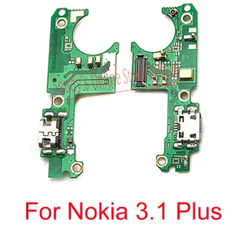 10PCS Novo Polnjenje prek kabla USB Vrata Odbor Flex Kabel Za Nokia 3.1 Plus USB Charge Vrata Dock Za Nokia 3.1+ Nokia3.1 Plus
