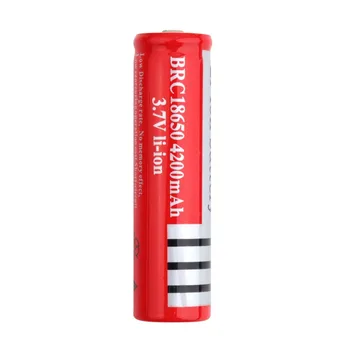 1pcs 18650 Baterije 3,7 V 4200mAh 18650 Li-ionska BRC Baterija Litij-Batteria Rdeče Debelo Digitalni