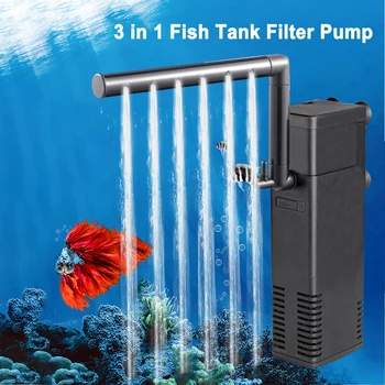 Akvarij Filter Podvodna Moč Notranji Filtri Za Fish Tank Filter Črpalka 3in1 Spray Biološki Filtri 3W/4W/8W/22W