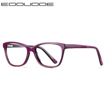 Visoko Kakovostnega Kaljenega Stekla Okvir Ženske Optični Recept Očala okvir Očal