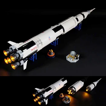 Led Luč Za Lego 21309 Ustvarjalni Apollo Saturn V Zagon Vozila gradniki Združljiv 16032 ( svetloba z Baterijo polje)