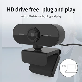 Visoka Ločljivost 1080P Samodejna Izostritev Webcam FHD Računalniških perifernih naprav Spletna Kamera Za Prenosni RAČUNALNIK 360° USB Fps Vgrajen Mikrofon