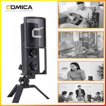 Comica STM-USB Kondenzator Mikrofon za USB Tip C Pametnega telefona/Računalnika, Studio za Snemanje Live-Stream, Podcaster konferenca