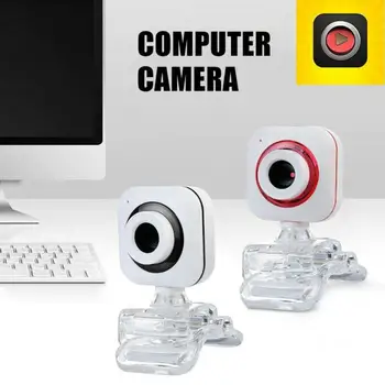 USB Webcam 480P Full HD Web Cam Za Prenosni Računalnik PC Kamera Z vgrajenim Mikrofonom Spletna Kamera za Snemanje Videa v Živo