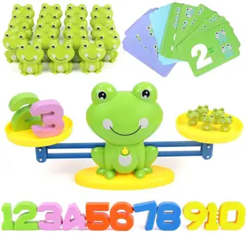 Živalske Bilance Matematiko Igrača Montessori Uravnoteženje Lestvice Število Igre Izobraževalne Igrače Opica Žaba Živali Slika Predšolskih Igrača