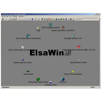 2019 Najnovejši Samodejno Popravilo Programske opreme ElsaWin 6.0 delo za V-W 5.3 Za Audi v 80gb hdd harddisk usb3.0 elsa6.0 Avto diagnostičnih podatkov