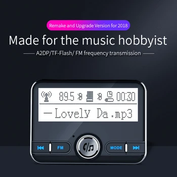 Bluetooth, FM Brezžični Avto Oddajnik FM Modulator Avto Mp3 Predvajalnik, Komplet s Hitro Polnilnik GDeals