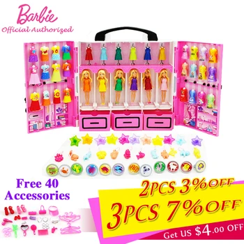Prvotni Barbie Sanje Omaro Smešno se Pretvarjamo, Lutke Igrače, Mini Žep Barbie Constellation Serije Z Različnimi Krpo Boneca DTC36