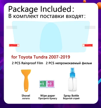 Za Toyota Tundra 2007 - 2019 SR5 Polno Kritje Anti Meglo Film Rearview Mirror Rainproof Anti-Fog Filmov Dodatki 2013 2017