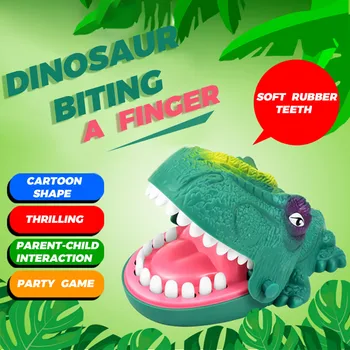 Svetlobna Dinozaver Igra Klasična Prevara, ki Grize Prst Dinozaver Igrača Smešno Stranka Igra grize prst igrača G1105