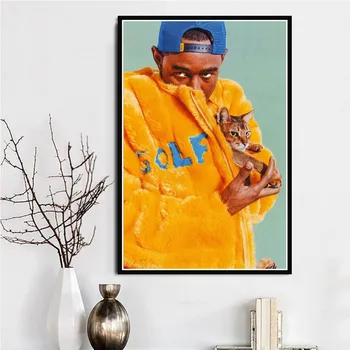 Tyler The Creator Hip Hop Rapper Pevka Plakatov In Fotografij Platno Stensko Slikarstvo V Slikah, Letnik Dekorativni Doma Dekor Obrazy