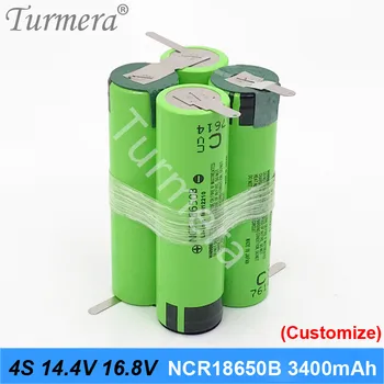 4s 18650 Baterijo 3400mAh 6800mAh ncr18650b 12,6 v 16.8 v 21v baterija za izvijač shurik shura baterije 3s 4s 5s Spajkanje 2020