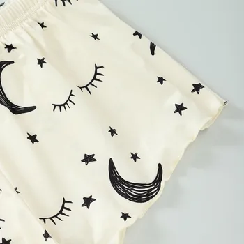 Pižame za Dekleta Pijama Femme Bombaž Sleepwear Spanja Vrhovi + Hlače Pyjama Coton 2020 Luna Tiskanja