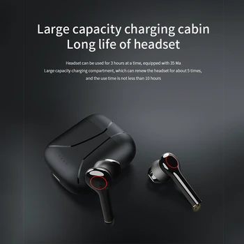 Tws Bluetooth Slušalke Intelligent Touch Kontrole Brezžične Slušalke Čepkov za Zmanjšanje Hrupa Slušalke z Mikrofonom Polnjenje Box