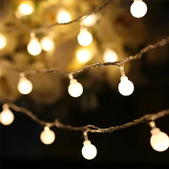 50M 30M 20M 10M 5M LED niz Vila lučka počitnice Teras Božič Poročno dekoracijo AC220V Nepremočljiva zunanji luč garland