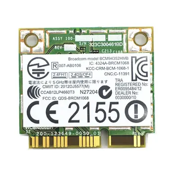 BCM94352HMB DW1550 802.11 ac 867Mbps AC 2.4&5G BT4.0 WiFi Brezžična Omrežna Kartica podpora Mac OS