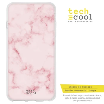 FunnyTech®Silikonsko Ohišje za Samsung Galaxy S10 l roza marmorja teksturo