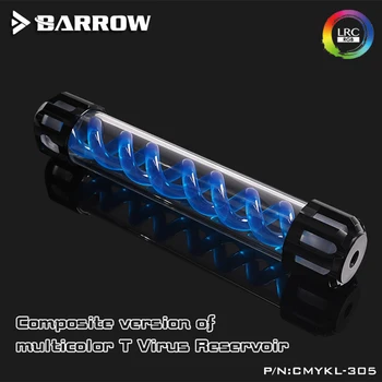 Barrow CMYKL-305 Sestavljena Vrsta Virus-T Rezervoarji Aluminij Zlitine Pokrov + Akril Telo Več Barve Spirala 305 mm