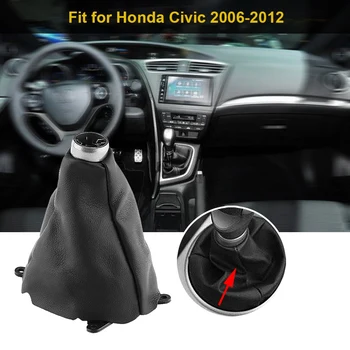 1 pc Avtomobila, Ročno zgornji razred PU Usnje Prestavi Gaiter Shift Menjalnika Boot Zamenjava primerni za Honda Civic 2006-2012
