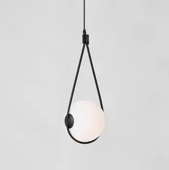Nordijska stekleno kroglo lampshade obesek luč za posteljne spusti lučka dinning tabela hanglamp Italija oblikovalec svetlobe suspenzije svetilka