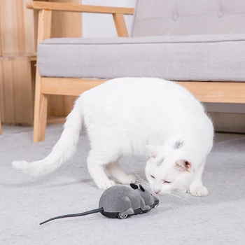 Brezžični Daljinski upravljalnik RC Elektronski Podgana Mačka Igrače Smešno Hišnih Mačk Igrača Simulacijo Miške Pet Izdelek Miška Miši Igrača Za Mačke