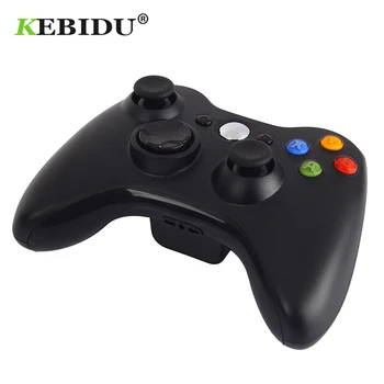 Kebidu 2,4 GHz Brezžični Gamepad Premium Kakovosti Fine Črne Joypad Krmilnik Igra Palčko Tipke za Xbox 360 Igre
