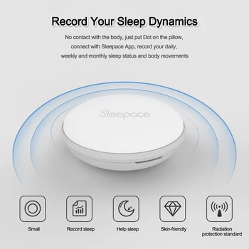 Sleepace Smart Spanja Pika Kakovost Spanja Analiza Izboljšanje Zaslon Bluetooth Spalna Gumb