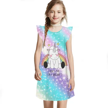 2020 Risanka Dekleta Priložnostne Obleko Najstnik Oblačila Baby Otroci Božič Obleke Obleke Princess Tiskanje Obleke 7 do 12 Let
