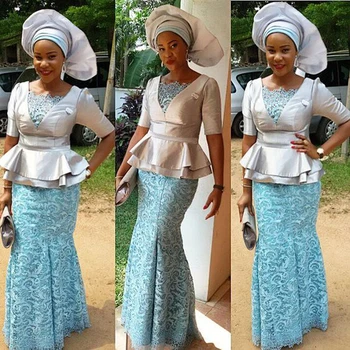 Formalno Obleko Za Nigerijski Ženska 2018 Haljo De Soiree Morska Deklica Pageant Obleke Abendkleider Formalnih Obleke Čipke Vestido De Praznik
