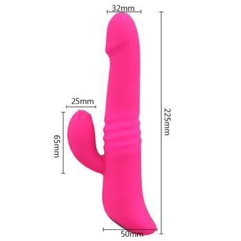 OLO Vrtijo Dvojno Vibracije Ogrevanje Rabbit Vibrator Sex Igrače Za Ženske Ženski Masturbator Klitoris Stimulator G Spot Vibrator