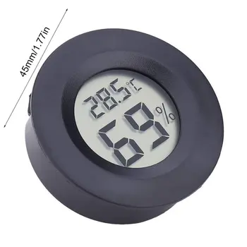 Krog Elektronski Termometer in Higrometer Zaprtih Digitalni LCD Higrometer Temperatura Vlažnost Meter C & F
