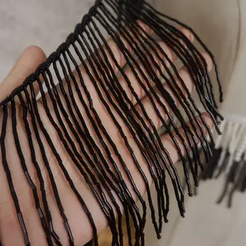 Težka 16 CM dolgo tassel beaded čipke oprema DIY večerno obleko dekorativni dodatki čipke material za šivanje čipke