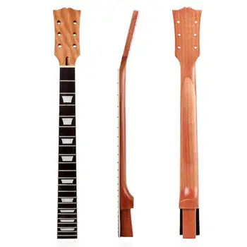 Električna Kitara Vratu Lesene Stilsko Diy Zamenjava Vratu Kitare za Gibson Les Paul Lp Kitare Dele Zamenjajte 22 Prečke Vroče Prodaje