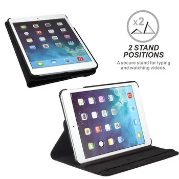 Za iPad 2 3 4 Primeru 360 Stopinj Vrtljivo PU Usnje Cover za iPad Mini 2 3 4 5 Stojalo Držalo Primeru Pametnih Tablet A1396 A1458 A1430