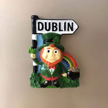 Irska Hladilnik Magneti Risanka Irskem Dublinu Belfast Svetovne Turistične Hladilnik Magneti, Trgovina S Spominki, Hladilnik Magneti Doma Dekoracijo