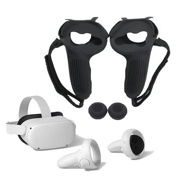 Novi VR Pribor Pokrov Za Oculus Quest 2 VR Dotik Krmilnik Silikonski Pokrov Kože Grip Ročaj Za Oculus Quest 2