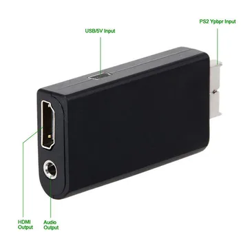 HDV-G300 PS2 za HDMI 480i/480p/576i Avdio Video Prilagodilnik Pretvornika s 3,5 mm Avdio Izhod Podpira Vse PS2 Načini Prikaza 1pc