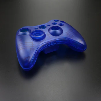 YuXi Nadomestni Del Jasno Modro Brezžični Krmilnik Lupini Primeru Odbijača Analogni palice Gumbi Igra za Xbox 360