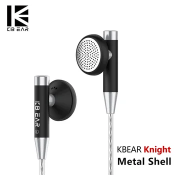 KBEAR Vitez N52 Magnetni biocomposite prepone dinamičnega voznika slušalka z posrebreni kabel