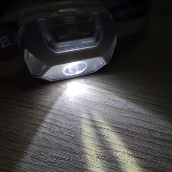 Alonefire HP51Headlamp USB Polnilne Smerniki COB LED Vodja Svetlobe z Vgrajeno Baterijo Nepremočljiva Glavo Lučka Bela Rdeča Lighti