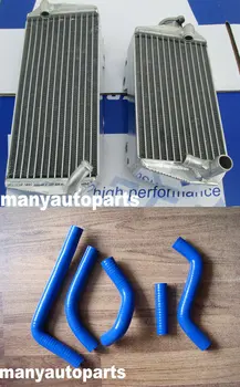 Za Suzuki RMZ450 RMZ 450 2008 2009 2010 2011 2012 2013 aluminijasti radiator in rumena cev