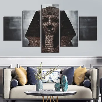 Plakat Platna Slike Modularni Soba Dekor 5 Kos Egiptovske kulture Sliko Wall Art Uokvirjena HD Fotografij Doma Dekor